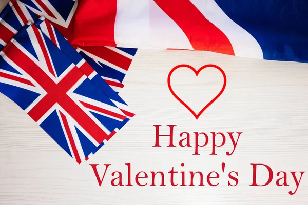 Feliz Día San Valentín Concepto Vacaciones Británico Vacaciones Reino Unido —  Fotos de Stock