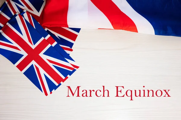 Márciusi Napéjegyenlőség Brit Ünnepi Koncepció Nyaralás Egyesült Királyságban Nagy Britannia — Stock Fotó