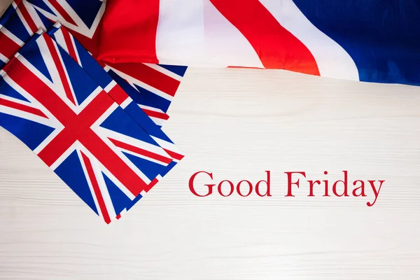 Viernes Santo Concepto Vacaciones Británico Vacaciones Reino Unido Fondo Bandera — Foto de Stock