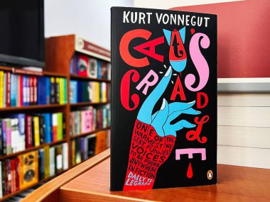 Lviv, Ukrayna - 20 Şubat 2025: Kurt Vonnegut 'un 