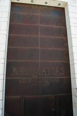 Fatima, Portekiz - 26 Mart 2025: Portekiz 'in Fatima şehrinde bulunan dini bir kapı. Matias. 