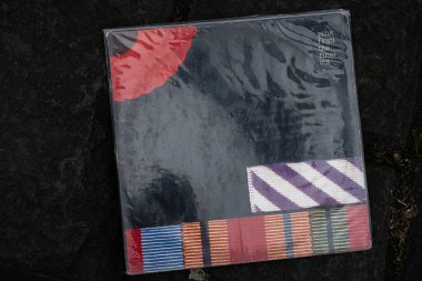 Lviv, Ukrayna - 13 Mayıs 2025: Pink Floyd 'un 1983 tarihli canlı bir plak albümü.