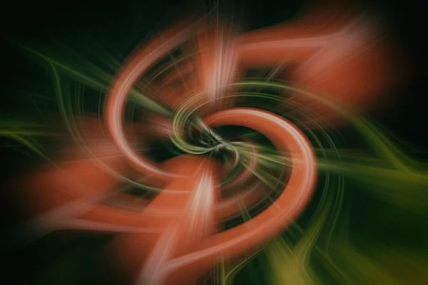 Background image in soft tones with texture. From the center comes a whirlwind, with rays. A stylish decorative element on the wall or as wallpaper. Colors green, red, black.