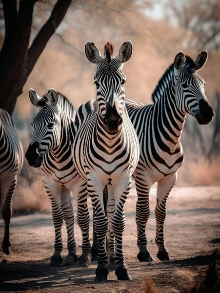 얼룩말 아프리카 Equids의 — 스톡 사진