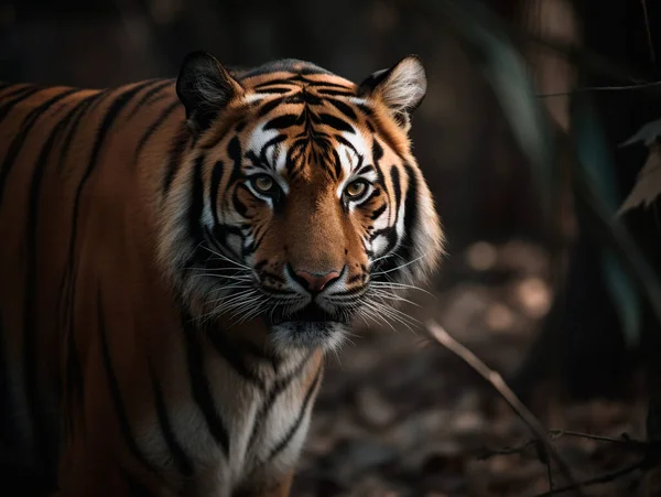 Närbild Tigern Det Vilda — Stockfoto