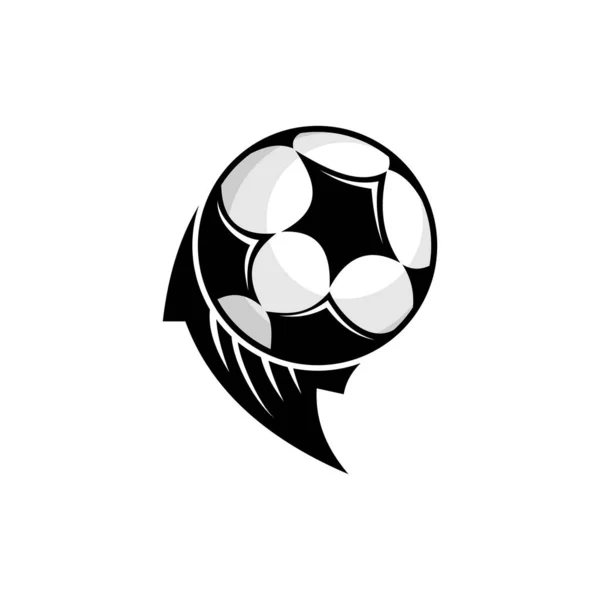 Futbol Topu Tasarım Vektörü Spor Logo Vektörü — Stok Vektör