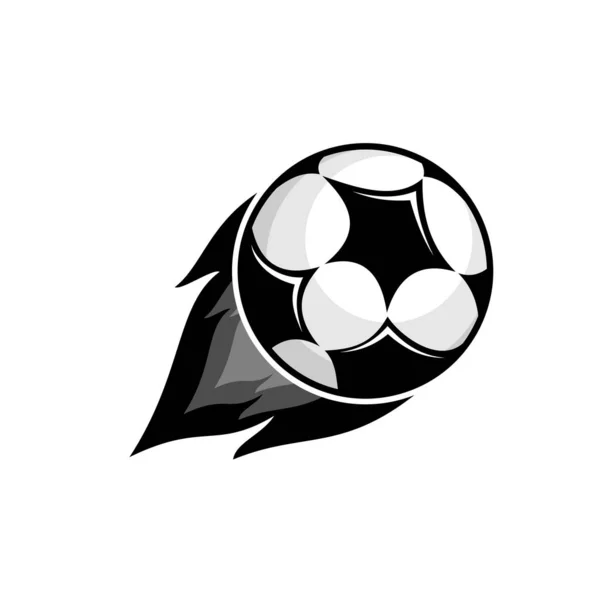 Вектор Дизайна Футбольного Мяча Вектор Логотипа — стоковый вектор