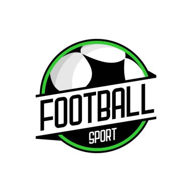 Vektör sezon logosu futbol, top vektörü