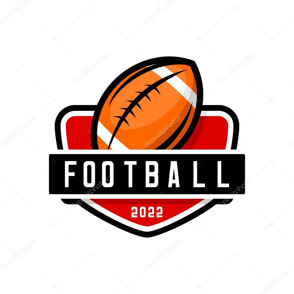Rugby sport logo vector design