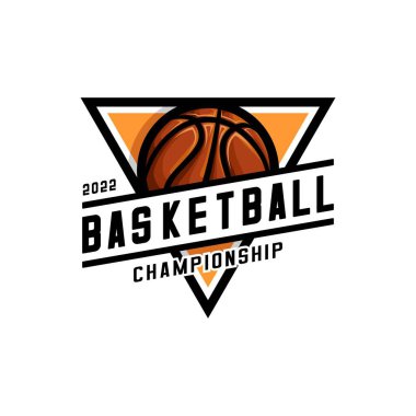 basketball sport vector design on white background clipart