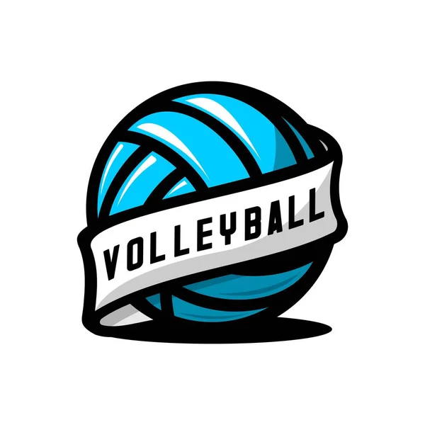 Volleyball Sport Vektor Ball Und Band — Stockvektor