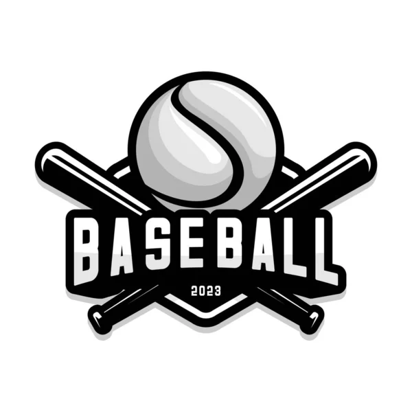 Baseball Sport Vector Design White Background — Stock Vector
