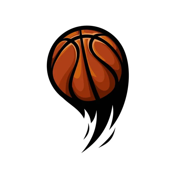 Векторный Дизайн Баскетбола Белом Фоне — стоковый вектор