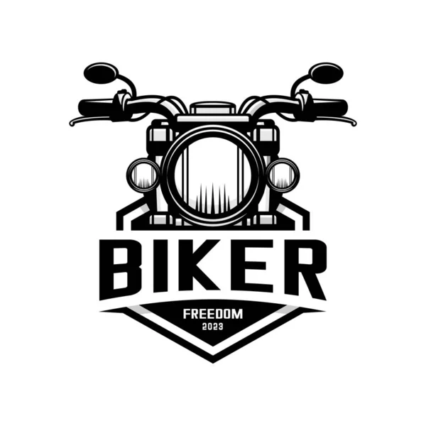 Motorrad Vektor Biker Community Vektor Auf Weißem Hintergrund — Stockvektor