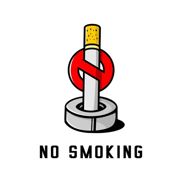 Sigara Içme Işareti Yok Tütün Günü Yok — Stok Vektör