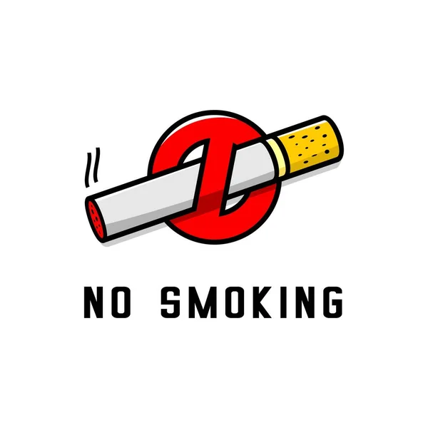 Geen Roken Teken Vector Geen Tabak Dag — Stockvector