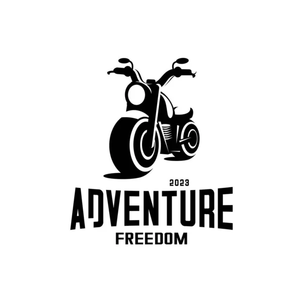 Векторний Дизайн Мотоцикла Вектор Логотипу Велосипедиста — стоковий вектор