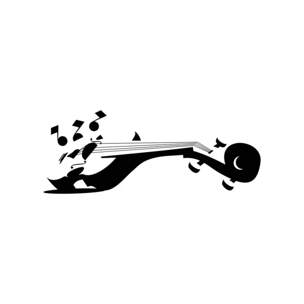 Vector Βιολί Μουσικό Όργανο Λευκό Φόντο — Διανυσματικό Αρχείο