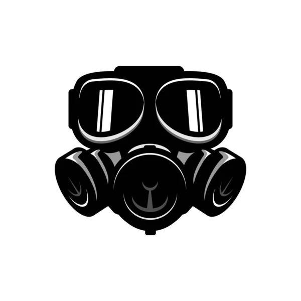 Διάνυσμα Σχεδιασμού Μάσκας Αερίου Λευκό Φόντο — Διανυσματικό Αρχείο