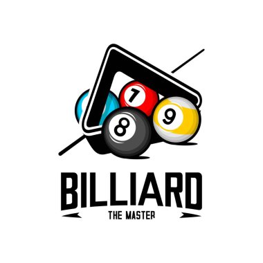 bilardo topunun vektör illüstrasyonu