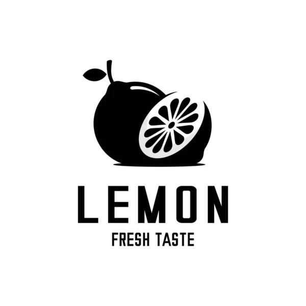 Vector Design Flat Lemon Fruit — Stock Vector