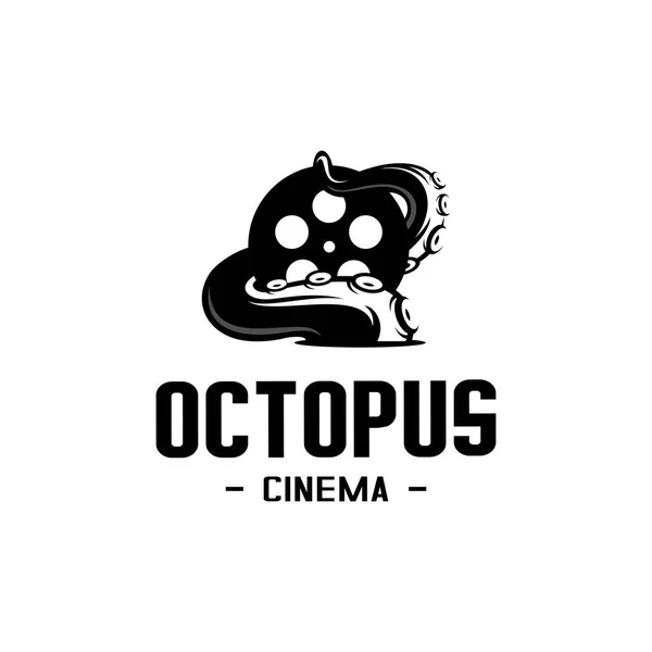 Vector Octopus Tentakels Met Folie Dieren Filmvector — Stockvector