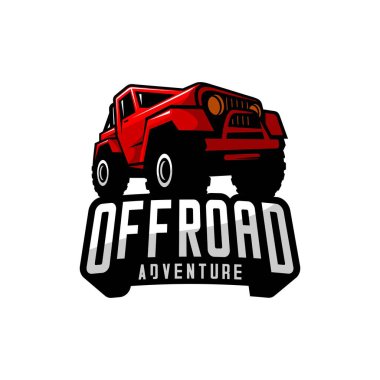 off road araba tasarım vektörü, beyaz arka planlı ekstrem spor araba