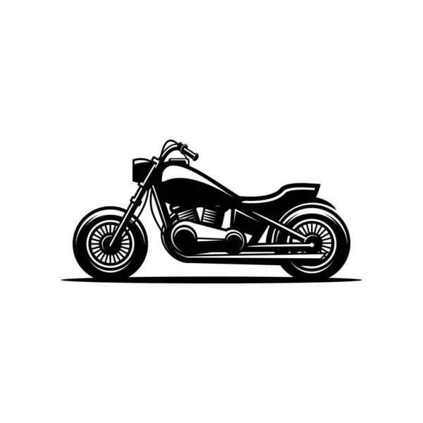 Motorcykel Vektor Cyklist Gemenskapen Vektor Vit Bakgrund — Stock vektor