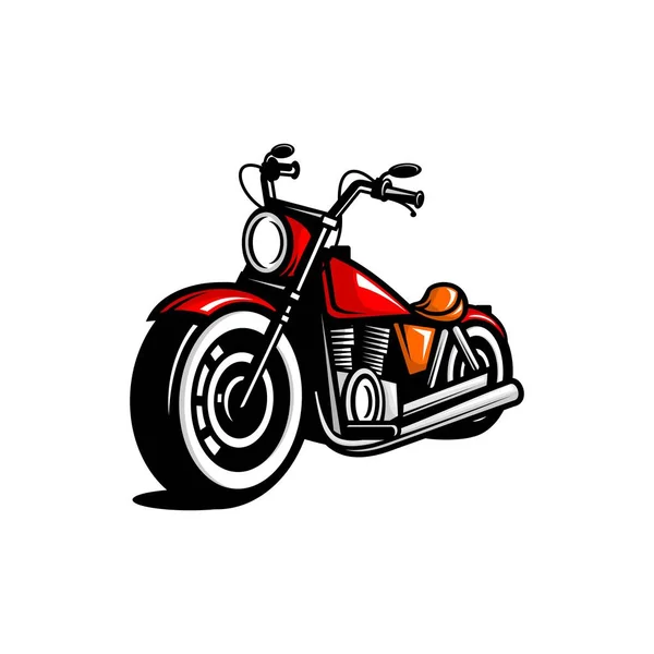 Motocicleta Vetor Motociclista Comunidade Vetor Fundo Branco — Vetor de Stock