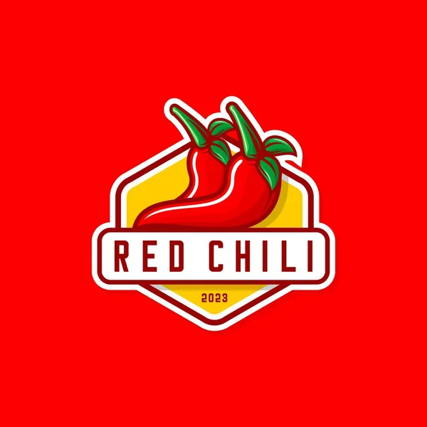 Red Chili Vetor Design Pimenta Caiena —  Vetores de Stock