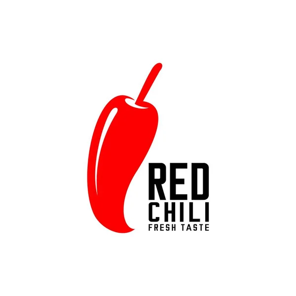 Векторная Иллюстрация Логотипа Красного Чили Логотипа Ресторана Рынка Магазина Лицензионные Стоковые Иллюстрации