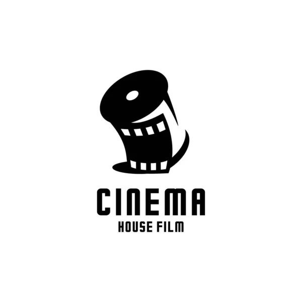 Film Naviják Kino Logo Bílém Pozadí — Stockový vektor