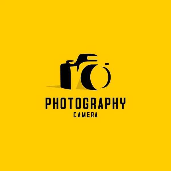 Векторный Дизайн Логотипа Цифровой Камеры Белом Фоне — стоковый вектор