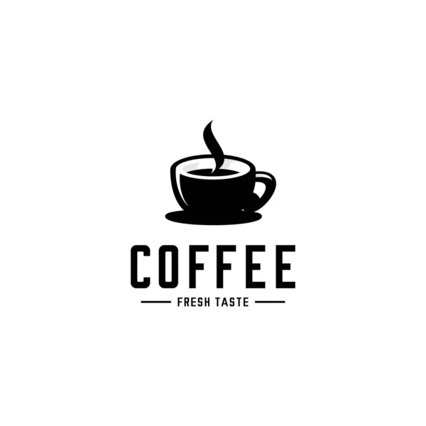 Vektor Illustration Der Tasse Kaffee Logo Café Logo Shop Logo — Stockvektor
