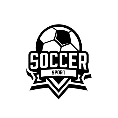 futbol spor logosu vektörü, top sporu vektörü