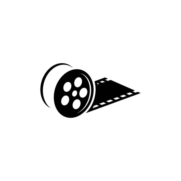 Векторная Пленка Логотипа Видеокатушка Стоковый вектор