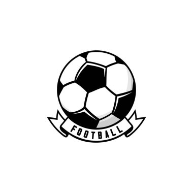 beyaz arkaplanda futbol topu vektörü