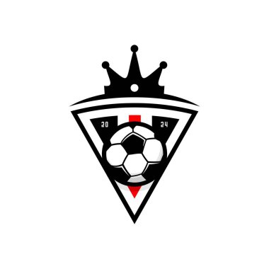 beyaz arkaplanda futbol topu vektörü