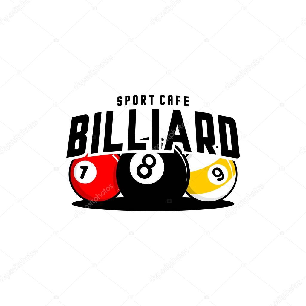 Three billiard balls and curved billiard writing
