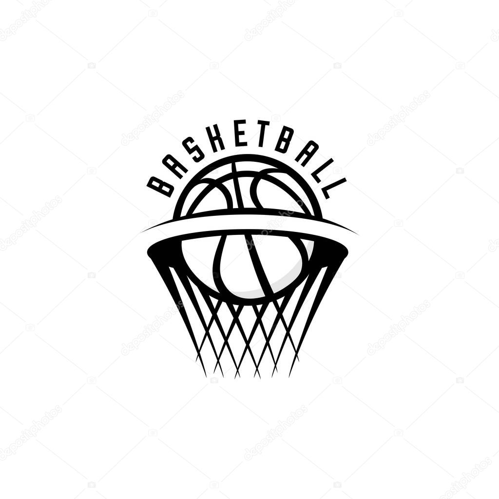 Basketball sport club simple design