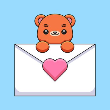 Yumuşak tüylü bir ayının sevgi ifadesi ile pençelerinde bir aşk mektubu tutmasının sevimli bir örneği. Aşkın güzelliğini ve bağlılık özlemini simgeliyor..