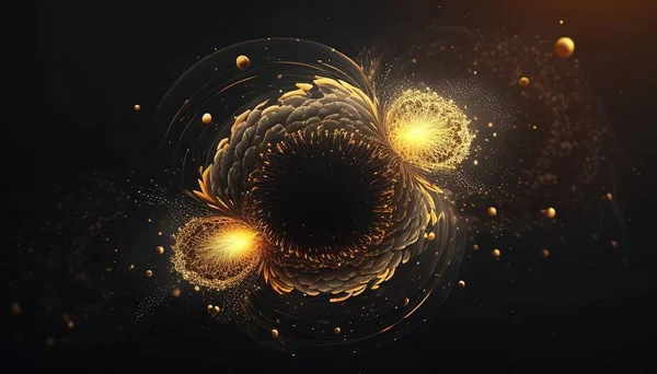 Abstract background composed of swirling particles, creating mesmerizing patterns