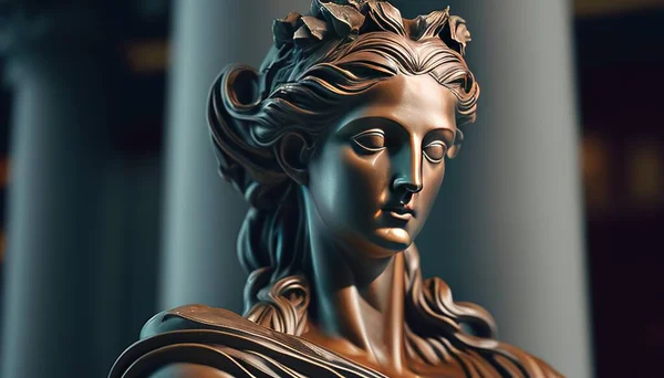 A Greek statue illustration showcasing elegance and grandeur, an awe-inspiring tribute to classical art.