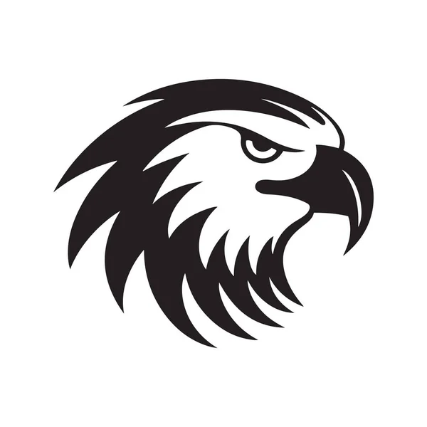 Logotipo Mascote Águia Ilustração Desenhada Mão Adequado Para Logotipo Papel —  Vetores de Stock