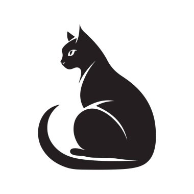 kedi, vektör konsepti dijital sanat, el çizimi illüstrasyon