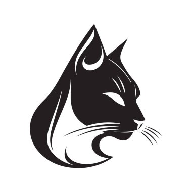 kedi, vektör konsepti dijital sanat, el çizimi illüstrasyon