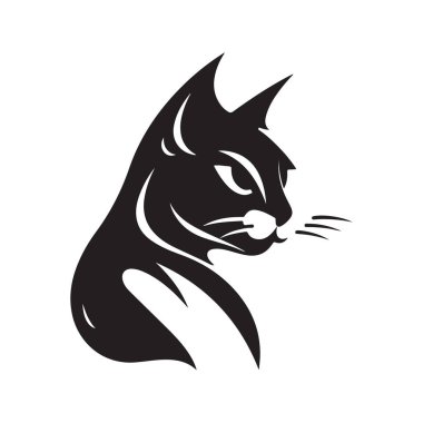 kedi, vektör konsepti dijital sanat, el çizimi illüstrasyon