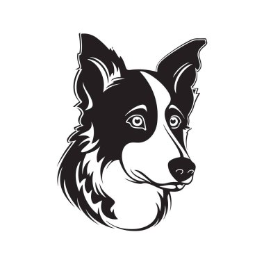 köpek, vektör konsepti dijital sanat, el çizimi illüstrasyon