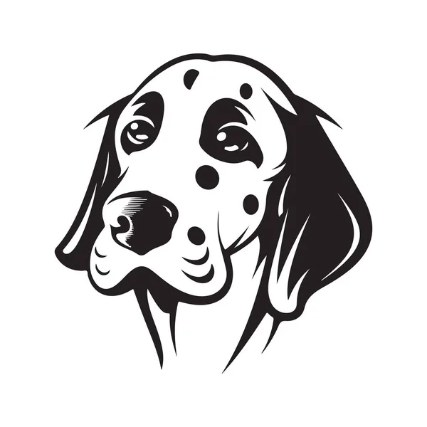 Dalmatiner Hund Vektorkonzept Digitale Kunst Handgezeichnete Illustration — Stockvektor