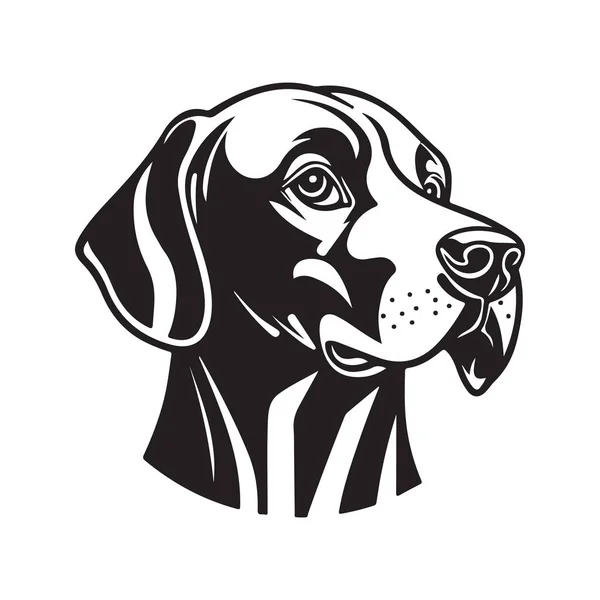 Cão Conceito Vetorial Arte Digital Ilustração Desenhada Mão — Vetor de Stock